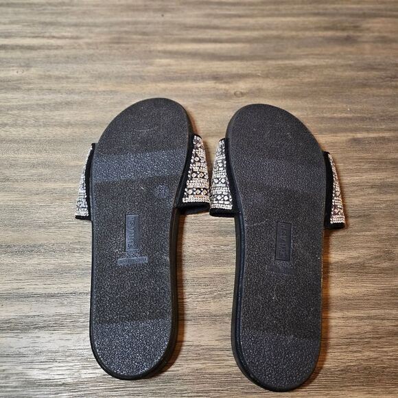 NWT Women's Silver Bling Thrasher Slide Sandals Size 11 - Picture 2 of 6